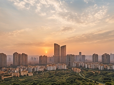 现代城市外景 城市外景 城市公园外景 都市风景 城市建筑 森林草坪外景