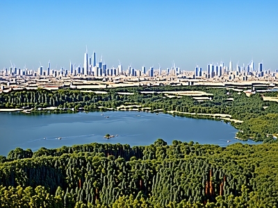 现代城市外景 城市外景 城市公园外景 都市风景 城市建筑 森林草坪外景