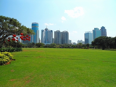 现代城市外景 城市外景 广场外景 公园