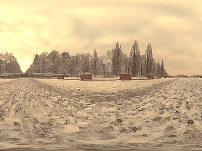 现代户外HDR 雪地HDR