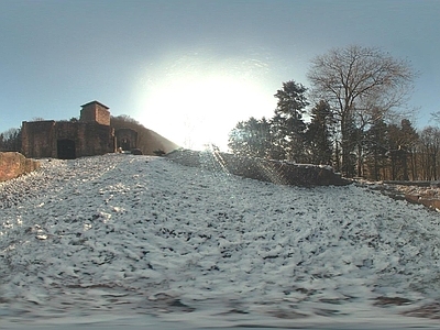 现代户外HDR 雪地HDR