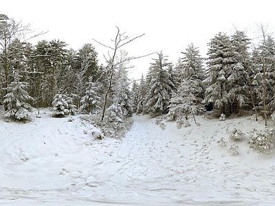 现代户外HDR 雪地HDR 雪景HDR