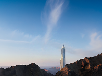 现代风景 建筑 天空