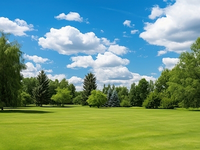 现代其它外景 现代风景 城市公园 背景林 阳光 窗外景