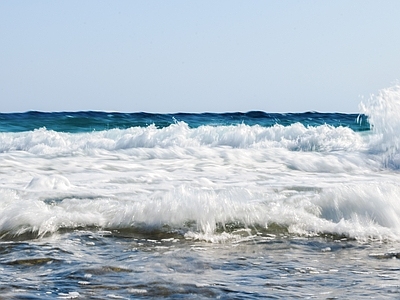 现代风景 白天海边沙滩