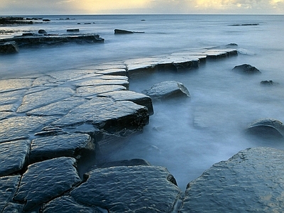 现代风景 白天海边沙滩