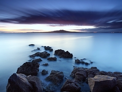 现代风景 白天海边沙滩