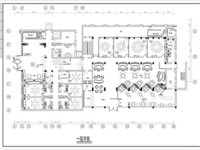 中式中餐厅 海鲜餐厅 农家乐 主题餐厅 包厢 亲子餐厅 施工图