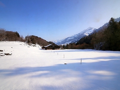 北欧风景 雪景 自然风景