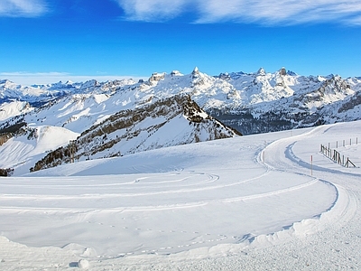 北欧风景 雪 雪景