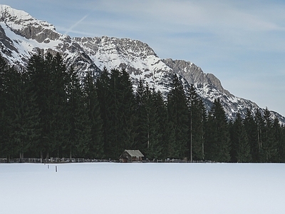 北欧风景 雪 雪景