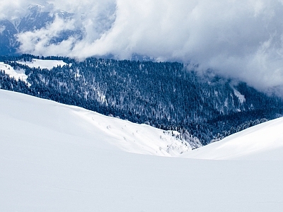 北欧风景 雪 雪景