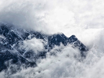 北欧风景 雪 雪景