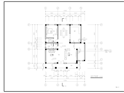 现代简约别墅建筑 小别墅 农村别墅 自建房 独栋别墅 ca 施工图