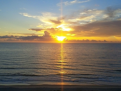 现代风景 海滩 海洋 夕阳