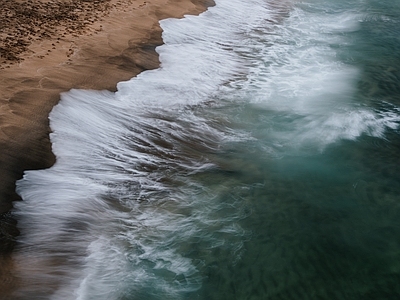 现代风景 海滩 白天