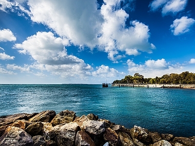 现代风景 海滩