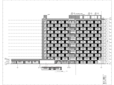 现代酒店建筑 楼 楼 多层 异形 度假别墅 施工图