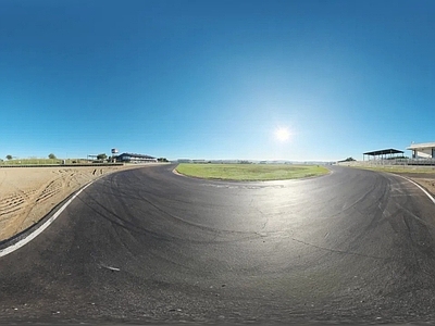 现代天空HDR 公路景观 纯净天空 沙漠公路 清晨纯净天空