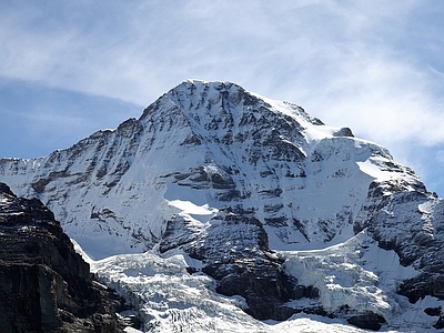 北欧风景 雪 峰