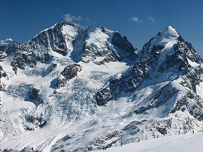 北欧风景 雪 峰