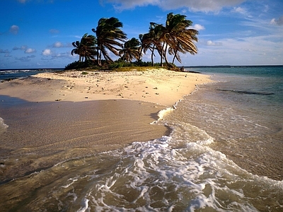 现代风景 沙滩海浪风景 海边沙滩外景 白天大海风景 沙滩海边风景 海景