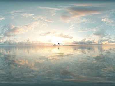 现代天空HDR 蓝天白云天空全景