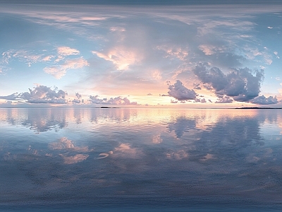 现代天空HDR 蓝天白云天空全景