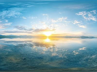 现代天空HDR 蓝天白云天空全景