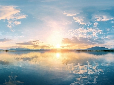 现代天空HDR 蓝天白云天空全景