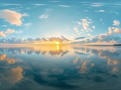 现代天空HDR 蓝天白云天空全景