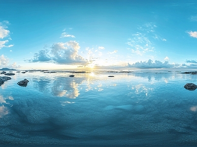 现代天空HDR 蓝天白云天空全景