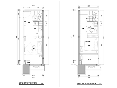 现代公寓 现代公寓 loft公寓 单身公寓 复式公寓 施工图