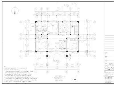 欧式别墅建筑 二层别墅 施工图