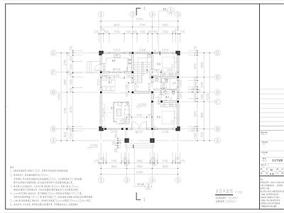 欧式简欧别墅建筑 二层别墅 施工图