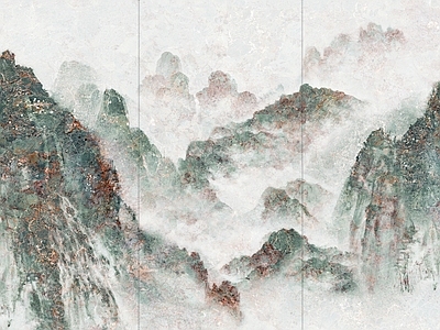 现代大理石 山水画大理石 山水画奢石 山水画岩板