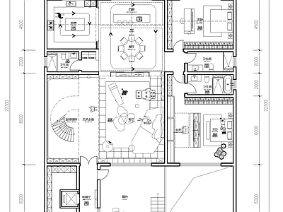 现代别墅建筑 自建房 小别墅 三层别墅 独栋别墅 施工图