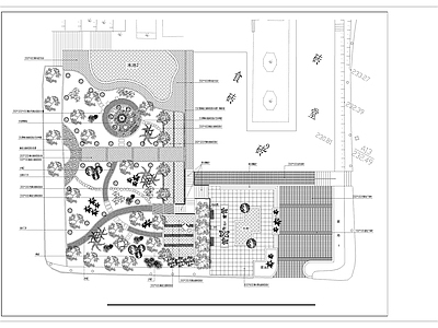 现代新中式榻榻米 私人别墅 庭院景观 口袋公园 庭院水池 阳光房 施工图