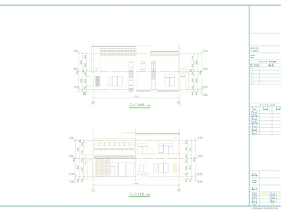 现代别墅建筑 新中式民宿别墅 施工图