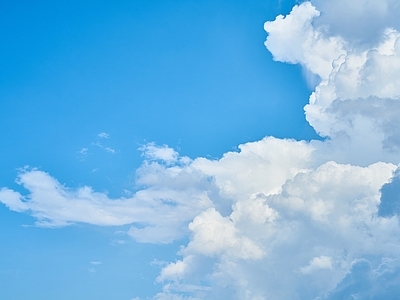 现代天空外景 纯净蓝天白云 白天天空