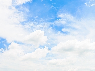 现代天空外景 纯净蓝天白云 白天天空