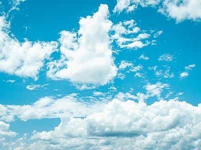 现代天空外景 纯净蓝天白云 天空