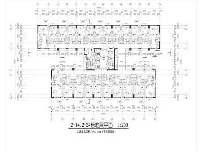 建筑平面图 loft公寓 施工图