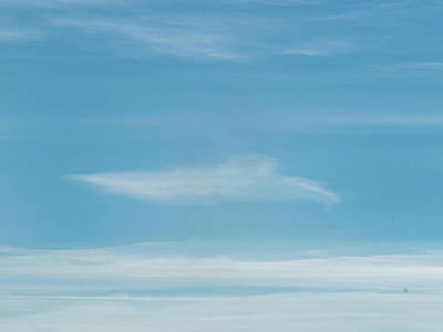 现代风景 小清新天空 晴朗卷云蓝天白云 干净的天空 动漫风天空