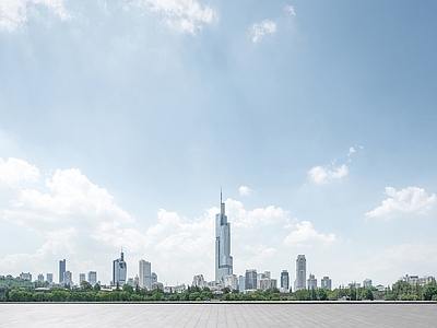 现代城市外景 城市外景 天空