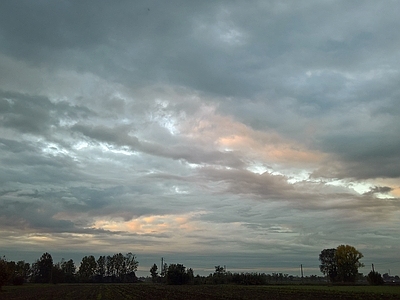 现代新中式风景 黄昏背景 多云背景 田野背景 晚霞 夕阳