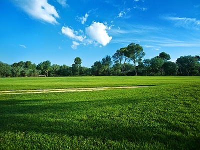 现代风景 户外风景 自然风景 草地风景 外景风景