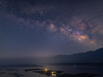 现代风景 星空 夜景