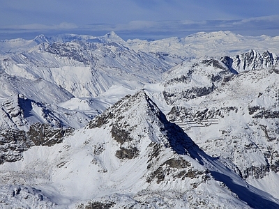 北欧风景 雪山 雪景