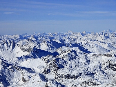 北欧风景 雪山 雪景